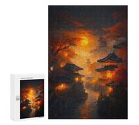 Puzzles pour Adolescents 300 PCS Japan City of Dreams Casse-têtes pour Adultes Jeu De Réflexion Assemblage De Motifs Interaction Parent-Enfant 300 PCS