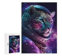 Puzzles pour Adolescents 300 PCS Leopard Astronaut Space Suit-2 Puzzles pour Adolescents - Jeu Familial - Décoration Murale - Interaction Parent-Enfant 300 PCS