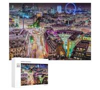 Puzzles pour Adolescents 300 PCS London Nights A City That Never Sleeps Puzzles pour Adultes Jeu De Réflexion Décoration Intérieure Activités Amusantes À La Maison 300 PCS