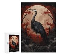 Puzzles pour Adolescents 300 PCS Magic Black Stork Puzzles pour Adolescents, Jouets Anti-Stress, Décoration Murale, Cadeaux d'anniversaire Et De Noël Uniques 300 PCS