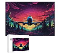 Puzzles pour Adolescents 300 PCS Magical Forest Sunset Flight Puzzles pour Adultes Jouets Anti-Stress Améliorent La Mémoire Difficiles Et Stimulants 300 PCS