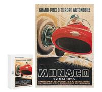 Puzzles pour Adolescents 300 PCS Monaco Grand Prix 1960 Puzzles pour Adolescents Jeux Relaxants Assemblage De Motifs Cadeaux Uniques d'anniversaire Et De Noël 300 PCS