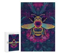 Puzzles pour Adolescents 300 PCS Mystic Neon Bee Puzzles pour Adultes, Jouets Anti-Stress, Activités Amusantes À Faire À La Maison, 300 PCS