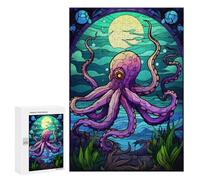 Puzzles pour Adolescents 300 PCS Octopus Magic The Sea Puzzles pour Adultes - Jeu Manuel Anti-Stress - Cadeaux Uniques pour Anniversaire Et Noël 300 PCS