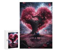 Puzzles pour Adolescents 300 PCS Puzzle pour Adultes Heart Tree Love Puzzle Mural Difficile À Difficile Aide À Exercer Le Cerveau 300 PCS