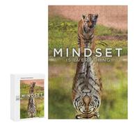 Puzzles pour Adolescents 300 PCS Puzzle pour Adultes Mindset Tiger Motivaiton Puzzle Mural Difficile À Difficile Aide À Exercer Le Cerveau 300 PCS