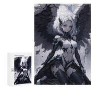 Puzzles pour Adolescents 300 PCS Puzzle pour Adultes White Devil Angel Puzzle Mural Difficile À Difficile Aide À Exercer Le Cerveau 300 PCS
