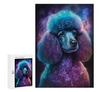 Puzzles pour Adolescents 300 PCS Puzzles Cosmic Poodle Art Print-6 Puzzle Jeu Manuel Décoration Murale Idéal comme Cadeau pour Toute La Famille 300 PCS