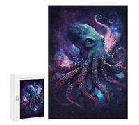 Puzzles pour Adolescents 300 PCS Puzzles Galactic Octopus Art Print-7 Puzzle Jeu Manuel Décoration Murale Idéal comme Cadeau pour Toute La Famille 300 PCS