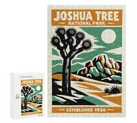 Puzzles pour Adolescents 300 PCS Puzzles Joshua Tree National Park Poster Puzzle Jeu Manuel Décoration Murale Idéal comme Cadeau pour Toute La Famille 300 PCS
