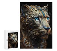 Puzzles pour Adolescents 300 PCS Puzzles pour Adultes Mystical Cosmic Leopard Jeux De Société en Famille Offre Cadeau d'anniversaire pour Toute La Famille 300 PCS