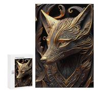 Puzzles pour Adolescents 300 PCS Puzzles pour Adultes Royal Golden Fox Jeu De Réflexion Amusant Et Humoristique pour Stimuler Le Cerveau 300 PCS