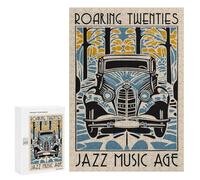 Puzzles pour Adolescents 300 PCS Puzzles Roaring Twenties Jazz Music Age Puzzle Jeu Manuel Décoration Murale Idéal comme Cadeau pour Toute La Famille 300 PCS