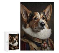 Puzzles pour Adolescents 300 PCS Royal Canine Portrait-3 Puzzles pour Adultes Jeu Familial Décoration Parfaite Difficile À Compléter 300 PCS