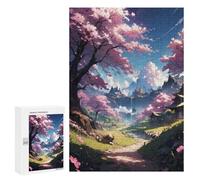 Puzzles pour Adolescents 300 PCS Sakura Harmony Puzzles pour Adultes Jeu Familial Décoration Parfaite Difficile À Compléter 300 PCS