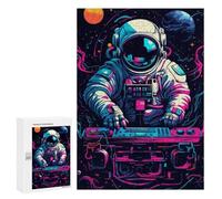 Puzzles pour Adolescents 300 PCS Space DJ Astronaut Puzzles pour Adolescents Améliorent La Mémoire Difficiles À Compléter Jeux Stimulants 300 PCS