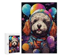 Puzzles pour Adolescents 300 PCS Space Pup Balloon Adventure Puzzles pour Adultes Assemblage De Modèles De Puzzles Défi À Réaliser Soirée Jeux Et Divertissement en Famille 300 PCS