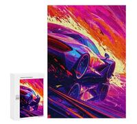 Puzzles pour Adolescents 300 PCS Speeding Sports Car Artwork -2 Puzzles pour Adolescents Améliorent La Mémoire Difficiles À Compléter Jeux Stimulants 300 PCS