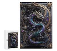 Puzzles pour Adolescents 300 PCS Steampunk Dragon Lord Puzzles pour Adultes, Jeux en Famille, Décoration Intérieure, Cadeaux De Noël Et d'anniversaire 300 PCS