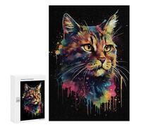 Puzzles pour Adolescents 300 PCS The Asheera Cats Colorful Puzzles pour Adolescents, Jouets À Faire Soi-même, Activités Amusantes À La Maison pour Passer Le Temps, 300 PCS