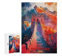 Puzzles pour Adolescents 300 PCS The Great Wall of China Puzzles, Jeux Relaxants, Décoration Intérieure, Cadeaux Et Idées Cadeaux Uniques pour Un Anniversaire 300 PCS