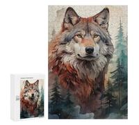 Puzzles pour Adolescents 300 PCS The Wolf and The Wild Puzzles pour Adultes Jouets Anti-Stress Améliorent La Mémoire Difficiles Et Stimulants 300 PCS