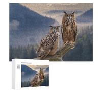 Puzzles pour Adolescents 300 PCS Two Owls on Branch Puzzles, Jeux Relaxants, Décoration Intérieure, Cadeaux Et Idées Cadeaux Uniques pour Un Anniversaire 300 PCS