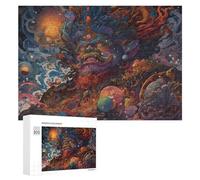 Puzzles pour Adolescents 300 PCS Whirling Cosmic Serpent Puzzles pour Adultes Jeux Relaxants Découpe De Précision Jeu Stimulant Cadeaux 300 PCS