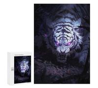 Puzzles pour Adolescents 300 PCS White Tiger Roar -1 Puzzles Jeux De Détente Décoration Parfaite Cadeaux Uniques d'anniversaire Et De Noël 300 PCS