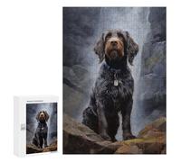 Puzzles pour Adolescents 300 PCS Wirehaired Pointing Griffo Puzzles pour Adolescents Jeux Relaxants Assemblage De Motifs Cadeaux Uniques d'anniversaire Et De Noël 300 PCS