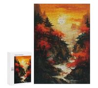 Puzzles pour Adolescents 300 Pièces Beautiful Sunset Puzzle Décoration Murale Décoration de la Maison Anniversaire Unique 300 Pièces