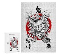 Puzzles pour adolescents 300 pièces Oni Mask Puzzles pour adultes Jeux relaxants Course à la vitesse manuelle Défi à résoudre 300 pièces