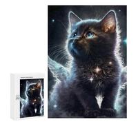Puzzles pour Adolescents 300 Pièces Puzzle Chaton Céleste Enchanté pour Adultes Jeux Relaxants Découpe Précise Jeu difficile Cadeaux 300 pièces