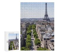 Puzzles pour adolescents - 300 pièces - Puzzle Paris Street View avec Tour Eiffel - Pour adultes - Jouet anti-stress - Analyse et logique pour anniversaire, Noël - 300 pièces