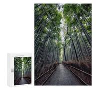 Puzzles pour adolescents 300 pièces Puzzle Path In The Bamboo pour adultes à faire soi-même, jouets de décoration murale, toute la famille 300 pièces