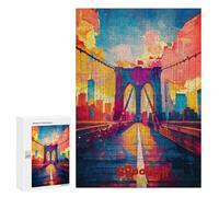 Puzzles pour Adolescents 300 Pièces Puzzles Brooklyn Art Puzzles pour Adultes Jeu de Famille UNE Œuvre D'œuvre Pour Anniversaire, Noël 300 Pièces