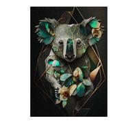 Puzzles pour Adolescents 38x26cm/1000pcs Abstract Koalas Leaf Puzzles pour Adultes - Jeux De Construction - Améliore La Mémoire - Cadeaux Uniques pour Anniversaires Et Noël 38x26cm/1000pcs