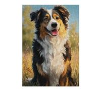 Puzzles pour Adolescents 38x26cm/1000pcs Adorable Australian Shepherd Dog Puzzles pour Adultes, Décoration Murale, mais Aussi Activités Amusantes Et Humoristiques À Faire À La Maison 38x26cm/1000pcs