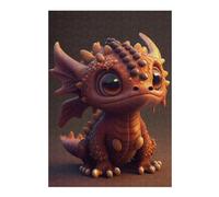 Puzzles pour Adolescents 38x26cm/1000pcs Adorable Baby Dragon Artwork -2 Puzzles pour Adolescents - Jeu Manuel - Décoration Intérieure pour Les Amateurs De Jeux Vidéo 38x26cm/1000pcs