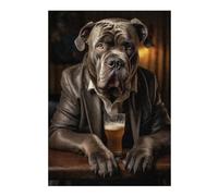 Puzzles pour Adolescents 38x26cm/1000pcs Cane Corso in The Pub Puzzles Jeux Relaxants Assemblage De Motifs Difficile Et Stimulant 38x26cm/1000pcs