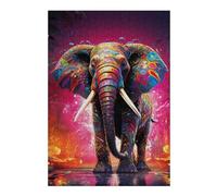 Puzzles pour Adolescents 38x26cm/1000pcs Colorful Elephant Artwork-9 Jeu De Puzzle Familial pour Adultes - Défi Difficile - Cadeaux Uniques pour Anniversaires Et Noël 38x26cm/1000pcs