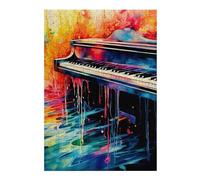 Puzzles pour Adolescents 38x26cm/1000pcs Colorful Piano Puzzles pour Adultes, Jouets À Monter Soi-même, Une Œuvre d'art, Difficile Et Stimulant 38x26cm/1000pcs