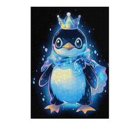 Puzzles pour Adolescents 38x26cm/1000pcs Cool Penguin King Puzzles pour Adultes, Jouets Anti-Stress, Décoration Intérieure, Idéal comme Cadeau 38x26cm/1000pcs