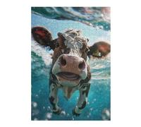 Puzzles pour Adolescents 38x26cm/1000pcs Cow Sea Puzzles pour Adultes Jeux Relaxants Analyse Et Logique Cadeaux De Noël Et d'anniversaire 38x26cm/1000pcs
