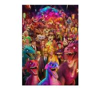 Puzzles pour Adolescents 38x26cm/1000pcs Dinosaur Carnival Celebration Jeu De Puzzle Familial pour Adultes - Défi Difficile - Cadeaux Uniques pour Anniversaires Et Noël 38x26cm/1000pcs