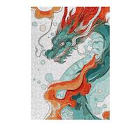 Puzzles pour Adolescents 38x26cm/1000pcs Dragon Abstract Puzzle pour Adultes, Jeu De Réflexion Amusant Et Humoristique, Cadeau d'anniversaire, 38x26cm/1000pcs