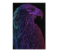 Puzzles pour Adolescents 38x26cm/1000pcs Eagle Bird Neon Animal Puzzles pour Adultes Jeux De Famille Vacances À La Maison Passer Le Temps Cadeaux De Noël Et d'anniversaire 38x26cm/1000pcs