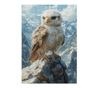 Puzzles pour Adolescents 38x26cm/1000pcs Eagle on Mountain Peak Puzzles pour Adultes Jeux De Détente Décoration Parfaite Cadeaux Uniques d'anniversaire Et De Noël 38x26cm/1000pcs