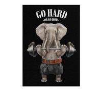 Puzzles pour Adolescents 38x26cm/1000pcs Elephant Weightlifting Puzzle pour Adultes, Jeu De Réflexion, Une Œuvre d'art, Cadeaux Uniques pour Un Anniversaire Ou Noël 38x26cm/1000pcs