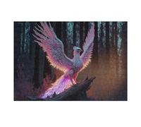 Puzzles pour Adolescents 38x26cm/1000pcs Enchanted Phoenix in Mystic Forest Casse-tête pour Adolescents - Jeu Difficile - Stimule Le Cerveau 38x26cm/1000pcs